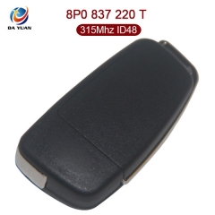 AK008056 For Audi 3 Button Flip key  315MHZ  ID48  8P0 837 220 T