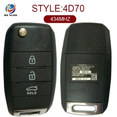 AK051006 for KIA K3 Flip Remote Key 3 Button 433MHz 4D70