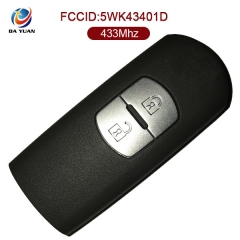 AK026020 for Mazda 2 Button Smart Key 434MHz  Siemens system CMII ID:2007DJ1207 FCC ID:5WK43401D