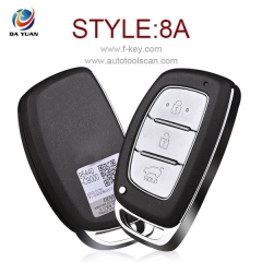 AK020002 3 button Smart remote key control 434mhz with 8A chip for Hyundai ix25 car