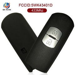 AK026020 for Mazda 2 Button Smart Key 434MHz  Siemens system CMII ID:2007DJ1207 FCC ID:5WK43401D