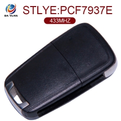 AK028016 For Opel 2 button Flip remote control key  433MHZ ID46（PCF7937E)