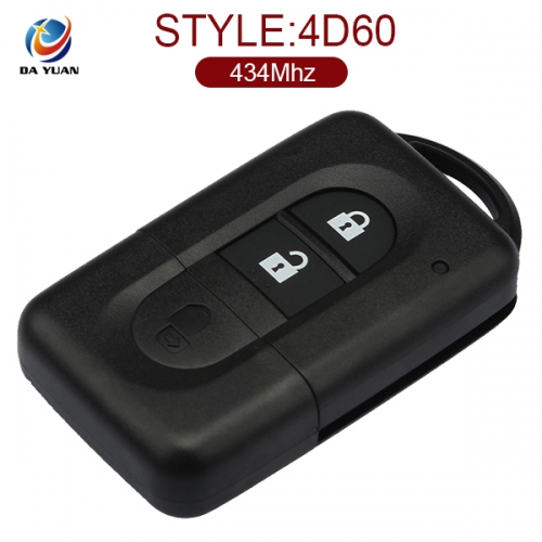AK027023 for Nissan Micra Note X-Trail Tiida Smart Remote Key 2 Button 433MHz 4D60 285E3-AX605 / 285E3-BC00A