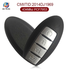 AK027026 Original for Nissan Smart Key 4 Button 434MHz PCF7953 S180144307