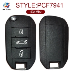 AK016031 for Citroen Flip Remote Key 3 Button 434MHz PCF7941 9807343777