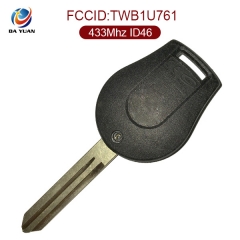 AK027020 for Nissan Micra K14 2010 Remote Key 2 Button 433MHz ID46 PCF7936 TWB1U761