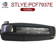 AK028002 for Opel Flip Remote Control Key 3 Button 433MHz ID46 PCF7937E FCCID 5WK50079