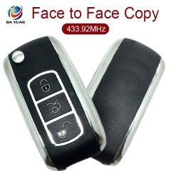 AK099011 3 buttons face to face copy remote  motor car key  remote key with 433.92MHz