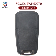 AK057002 for Vauxhall 3 Button Flip remote control key 433MHz ID46(PCF7937E)  5WK50079