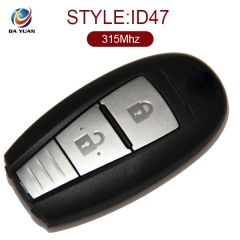 AK048003 for Suzuki SX4 5-CROSS VITARA SWIFT 2 button smart remote key fob 315MHZ ID47