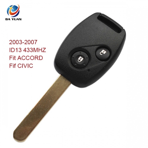 AK003010 2003-2007 for  Honda Remote Key 2 Button and Chip Separate ID13 433MHZ Fit ACCORD FIT CIVIC