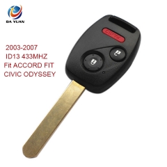AK003018 2003-2007  for Honda Remote Key 2+1 Button and Chip Separate ID13 433MHZ Fit ACCORD FIT CIVIC