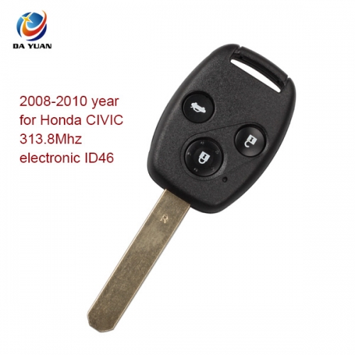 AK003007 2008-2010 for Honda CIVIC  Remote Key 3 Button 313.8 MHZ electronic ID46
