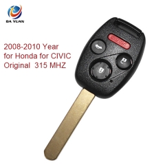 AK003050 2008-2010 for Honda CIVIC Original Remote Key 3+1 Button 315 MHZ