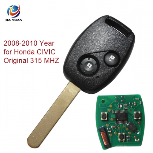 AK003052 2008-2010 for Honda CIVIC Original Remote Key 2 Button 315 MHZ