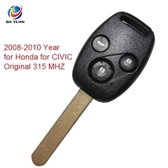 AK003051 2008-2010 for Honda CIVIC Original Remote Key 3 Button 315 MHZ