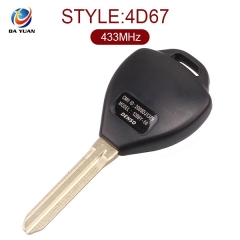 AK007013 for Toyota 2 button Remote Key (Tokai) 433MHz,4D-67 chip inside