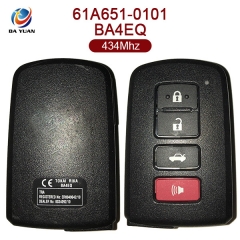 AK007086  for Toyota smart card 3+1buttons  434MHZ 8A Chip 61A651-0101