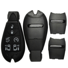 AS015019 6 Button Remote Case Smart Key Shell For Chrysler Dodge Jeep With Uncut Blade