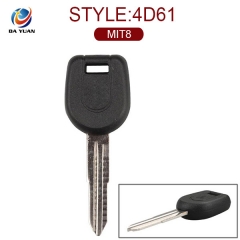 AK011005 for Mitsubishi Transponder Key 4D61 MIT8 Left With Engraved Logo