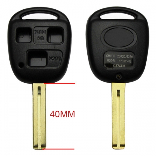 AS007010 Remote Key Shell for Toyota 3 button toy48 40MM