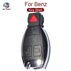 AS002026 High Quality New Updating Shell Keyless Entry Smart Remote Key Case Fob 3+1 Button for Benz