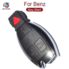 AS002026 High Quality New Updating Shell Keyless Entry Smart Remote Key Case Fob 3+1 Button for Benz