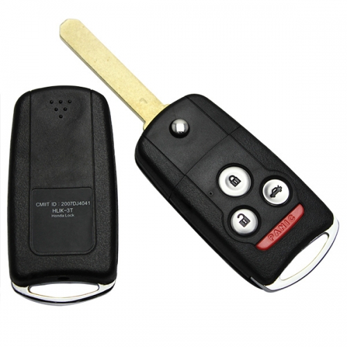 AS003079 flip Remote Key Shell 3+1 buttons for Acura