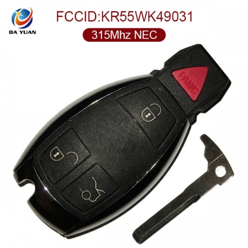 AK002008  OEM Keyless remote entry for Mercedes 3+1 Button KR55WK49031