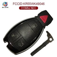 AK002012 Keyless remote entry for Mercedes KR55WK49046 3+1 Button 315Mhz