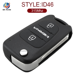 AK020021  for Hyundai Elantra 2 button Flip Key ID46 PCF7936 315MHz