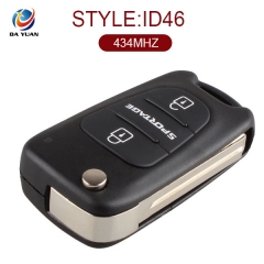 AK051002 for KIA Sportage Flip Remote Key 2 Button 433MHz PCF7936