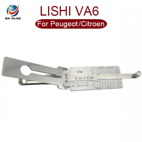 LS01044 LISHI VA6 2 in 1 Auto Pick and Decoder For Peugeot and Citroen