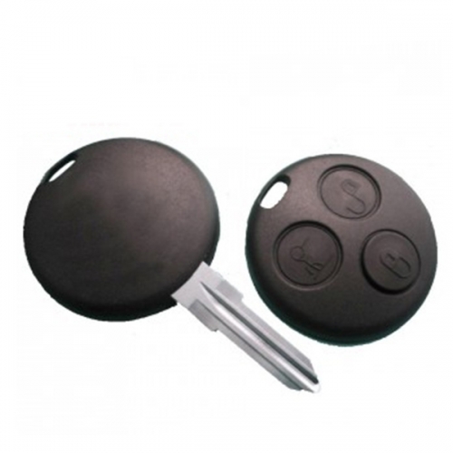AS002016 No Logo Remote Key Shell 3 Buttons For Benz Smart