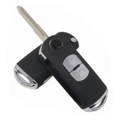 AS026008 2 button modified flip folding remote key shell for Mazda 3 6