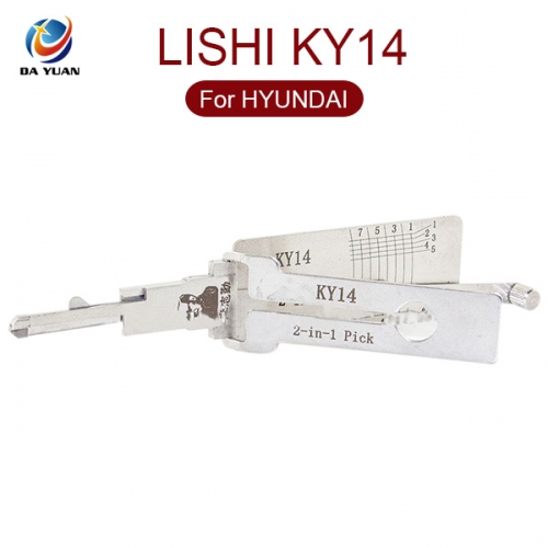 LS01087 LISHI KY14 2-in-1 Auto Pick and Decoder For HYUNDAI Locksmith Tools