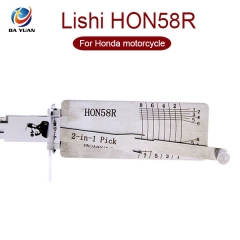 LS01107 Lishi HON58R 2 in 1 lock pick and decoder for Honda motorcycle