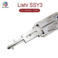 LS01110 LISHI 2 in 1 lock pick and decoder SSY3 car key lock pick tool lock picks for Korea SSANG YONG