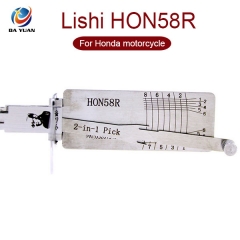 LS01107 Lishi HON58R 2 in 1 lock pick and decoder for Honda motorcycle