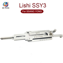 LS01110 LISHI 2 in 1 lock pick and decoder SSY3 car key lock pick tool lock picks for Korea SSANG YONG