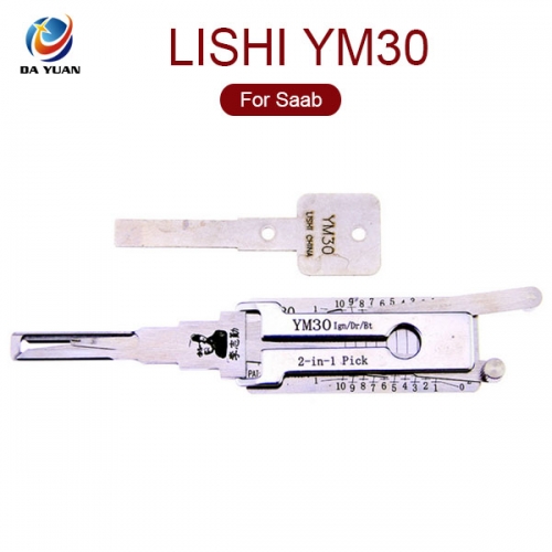 LS01106 Lishi YM30 picks opening car lock for Car the Saab