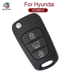 AK020031 For Hyundai Veloster 3 Button Flip Remote  Key 433MHZ