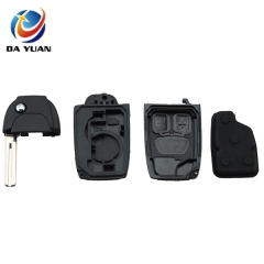 AS050007 Car Remote Flip Key Case Cover Fob 2 Buttons for Volvo