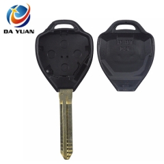 AS007050 For Toyota 3 Buttons Remote Uncut Black Flip Key Shell Without Battery