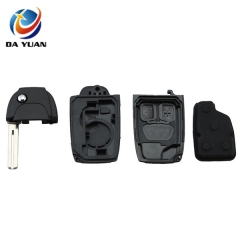 AS050007 Car Remote Flip Key Case Cover Fob 2 Buttons for Volvo