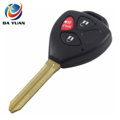 AS007050 For Toyota 3 Buttons Remote Uncut Black Flip Key Shell Without Battery