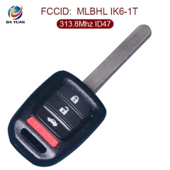 AK003080 for Honda Remote Key 3+1 Button 313.8MHz ID47 FCCID MLBHL IK6-1T