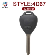 AK007048 for Toyota Hilux 2+1 button Remote Key 433MHz,4D-67chip MDL B42TA