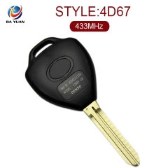 AK007038 for Toyota Europe Camry 3 button Remote Key(Trunk) 433MHz 67 Chip