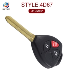 AK007046 FOR Toyota ScionYaris 2+1 Button Remote Key(USA) 312MHz,67Chip inside